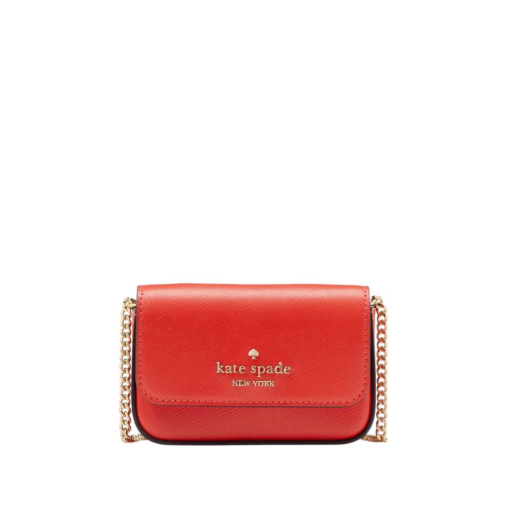 KATE SPADE New York Madison Card Case Crossbody in Tomato Slice